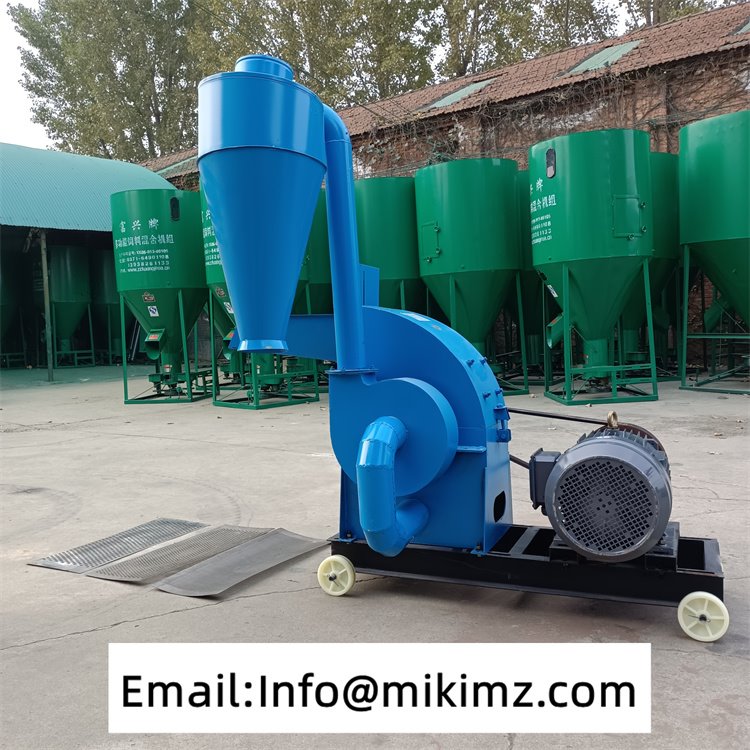 500kg/H Feed Grinder Hammer Mill for Animal Feed Grinding 